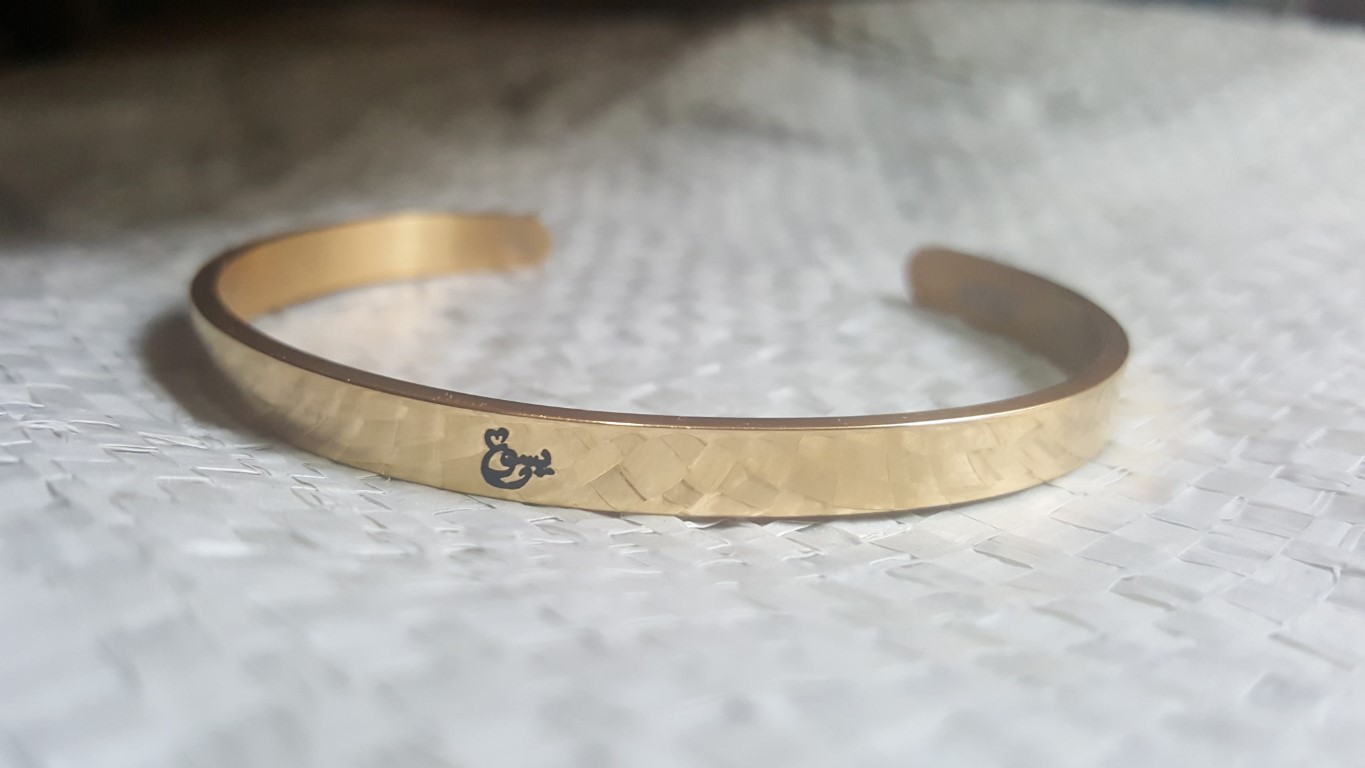 JESUS ARABIC THIN BANGLE GOLD