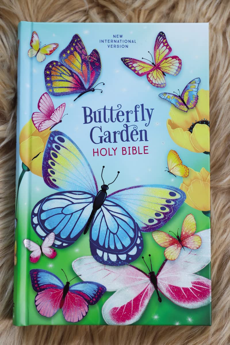 NIV Butterfly Garden Holy Bible Hardcover Comfort Print