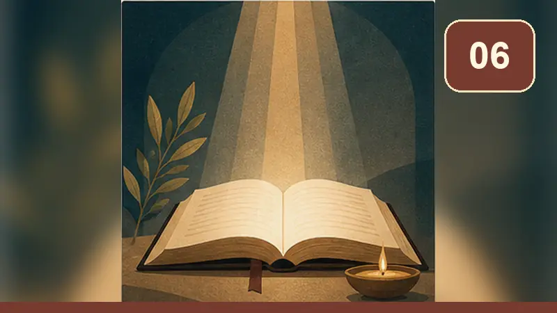 رسم تعبيري للسؤال 06: لماذا الكتاب المقدس ليس كتابًا عاديًا؟