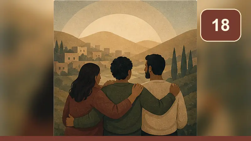 رسم تعبيري للسؤال 18: لماذا أشعر بالوحدة حتى بين الناس؟