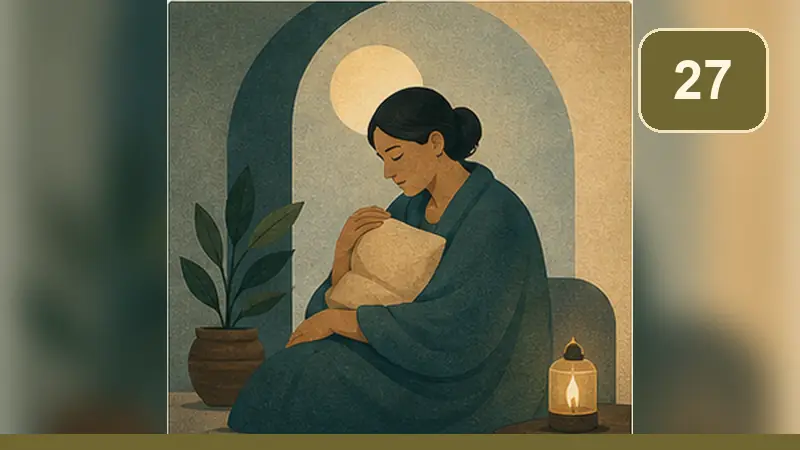 رسم تعبيري للسؤال 27: أين الله في الاكتئاب واليأس؟